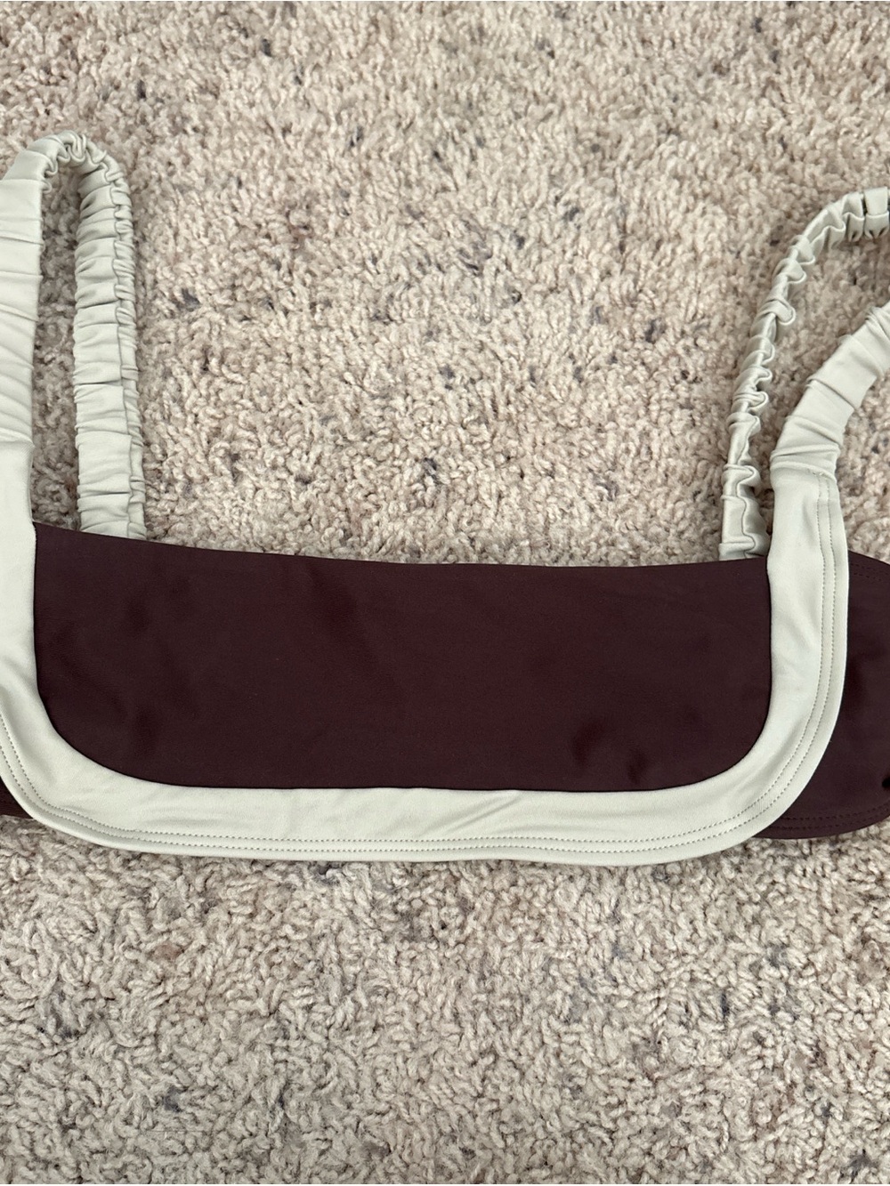 Strawberry Milk Mob Brown and Cream Strappy Bandeau